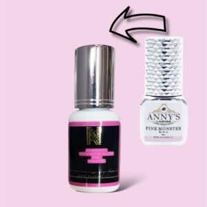 Anny lashes 9 sav. išnešiojimo klijai PINK MONSTER (0.5-1s)