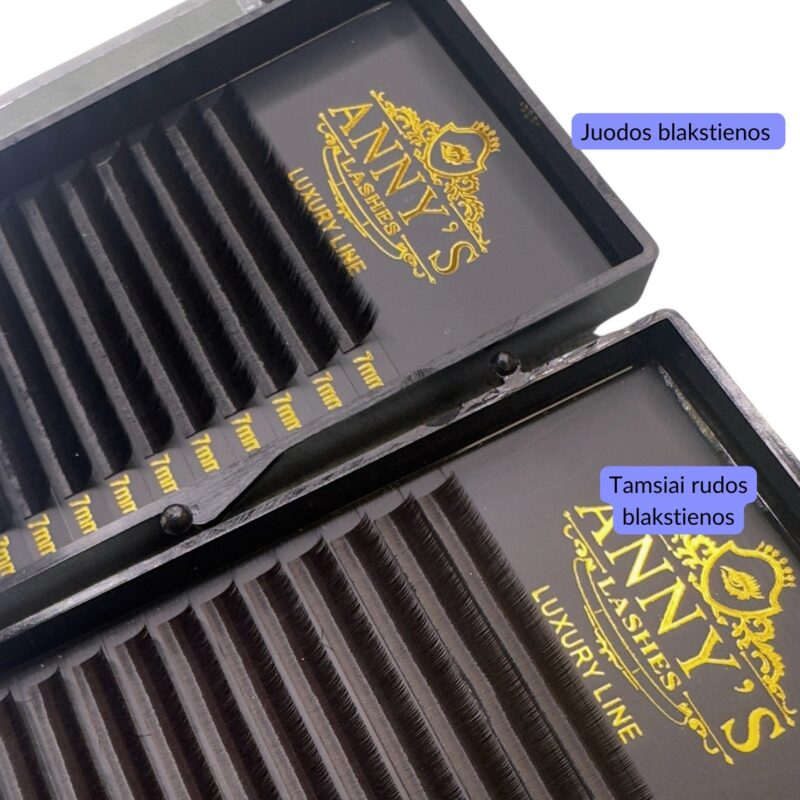 ANNY’S LASHES LUXURY BLAKSTIENOS CC 0.07 rudos - Image 2