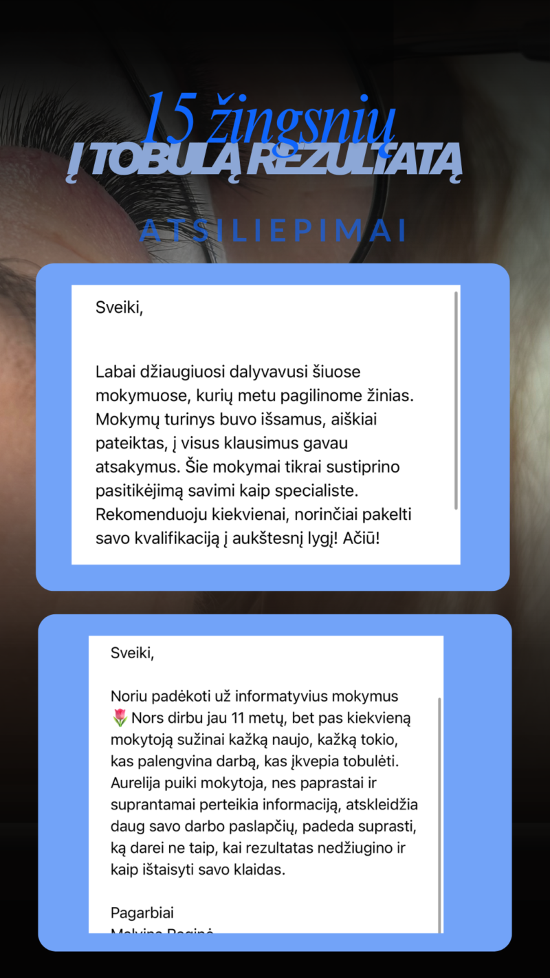 15 žingsnių į tobulą rezultatą (online mokymai) - Image 3