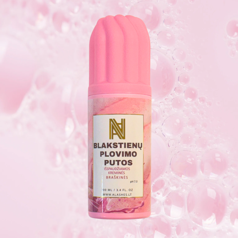 BLASKTIENŲ PLOVIMO PUTOS „CREAMY STRAWBERRY“