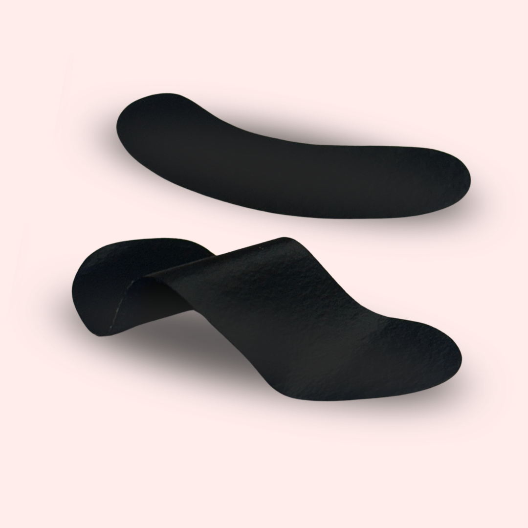 Juodi paakių padeliai LED blakstienų priauginimui