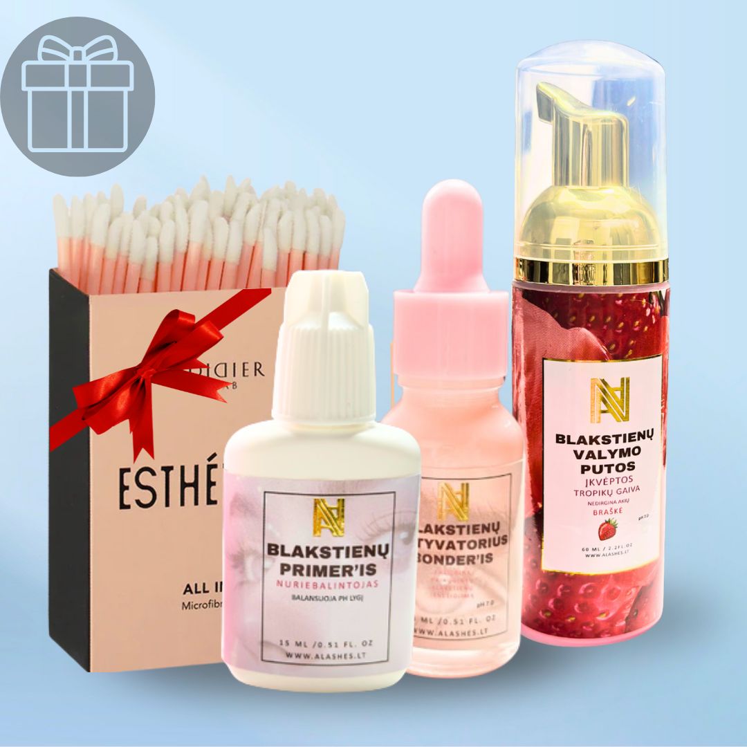 Rinkinys blakstienų priauginimui + DOVANA