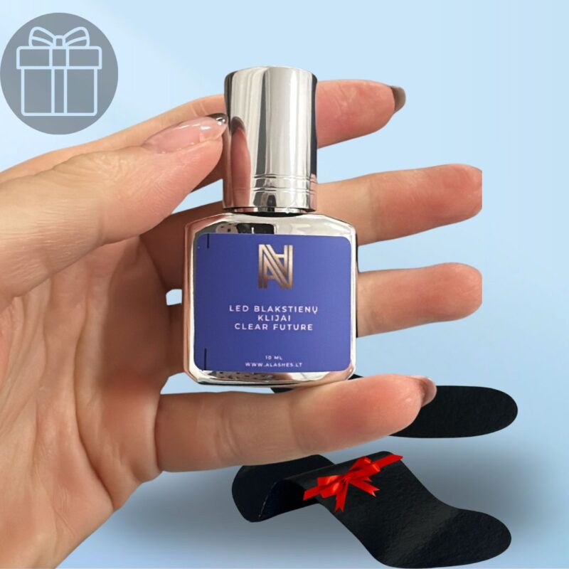 LED – UV Lashes klijai 10 ML + Dovana