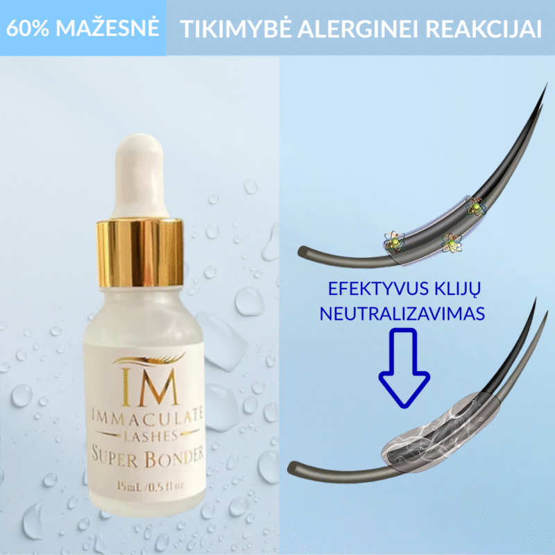 Super Bonder blakstienų priauginimui – sukibimo stipriklis (15 ml)