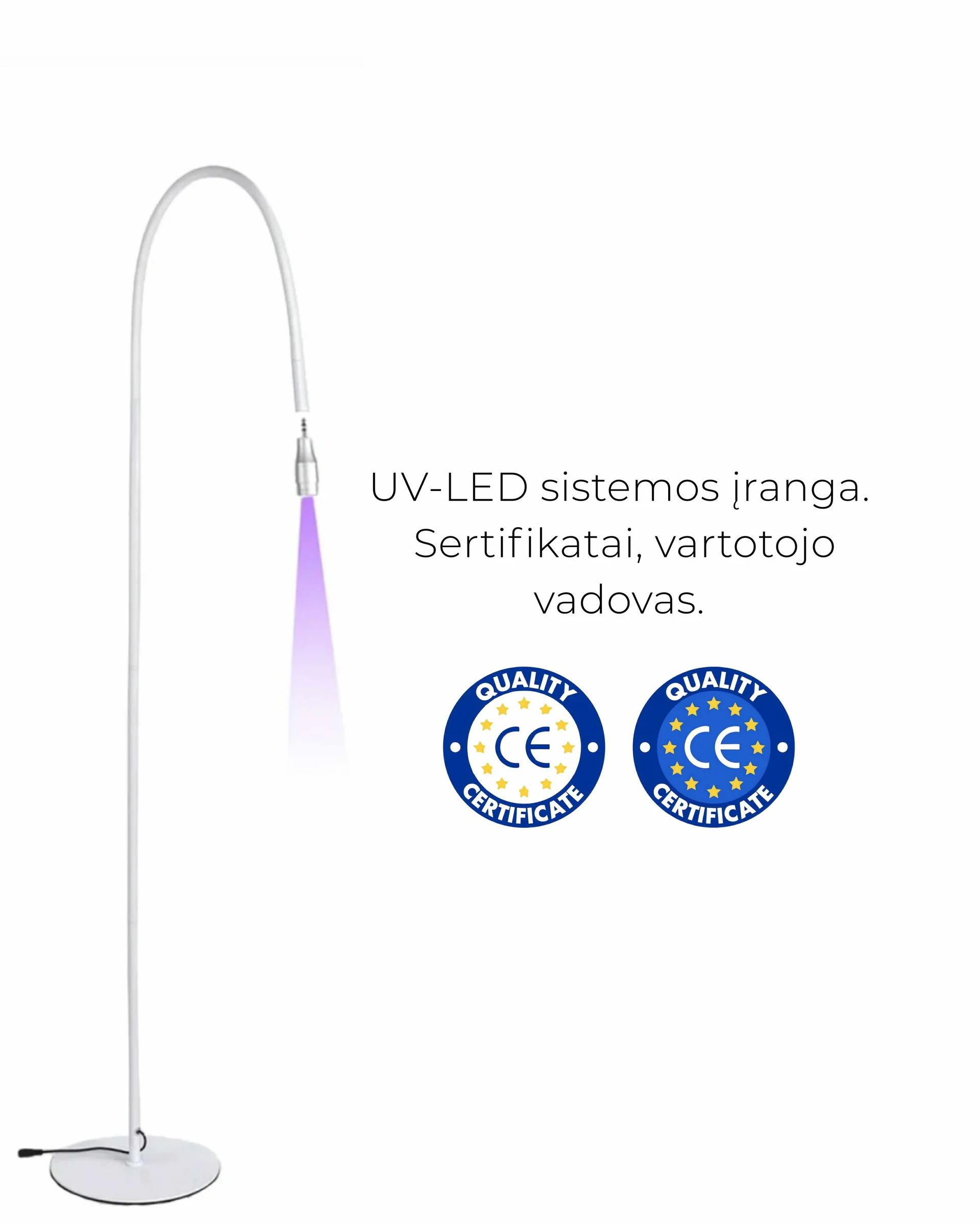 Gretalashes UV/LED Lempa blakstienų priauginimui + klijai - Image 2