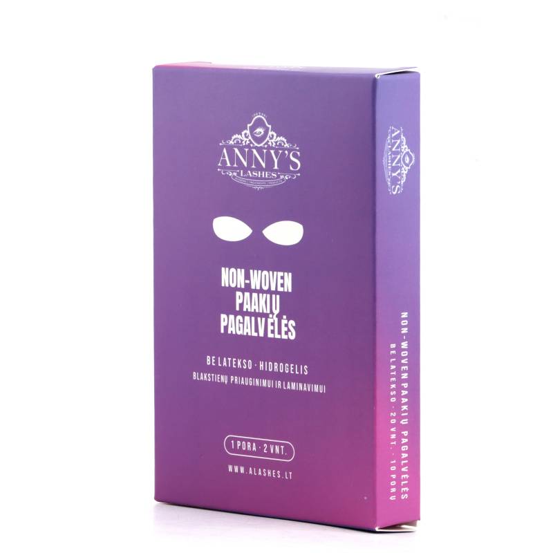 Non-woven paakių pagalvėlės be latekso, 10 porų | Anny’s Lashes - Image 4